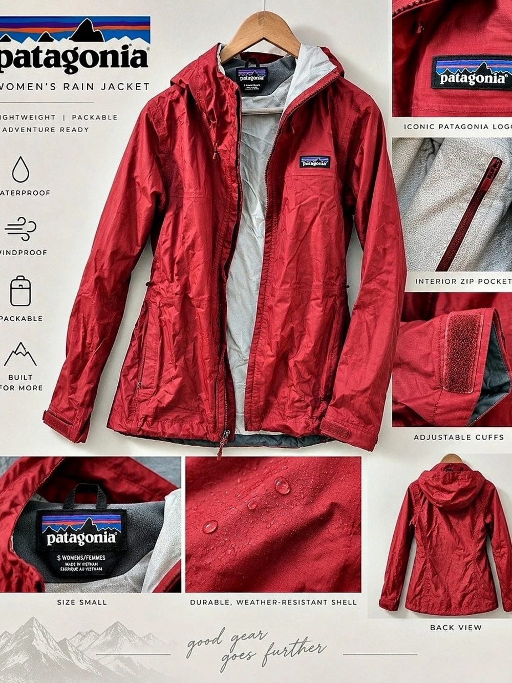 Patagonia Women's Small Torrentshell 3L Rain Jacket